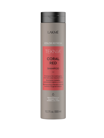 lakmè teknia color refresh coral red shampoo