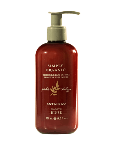 Simply Organic – Anti Frizz Smooth Rinse / Condizionatore ideale per combattere il crespo