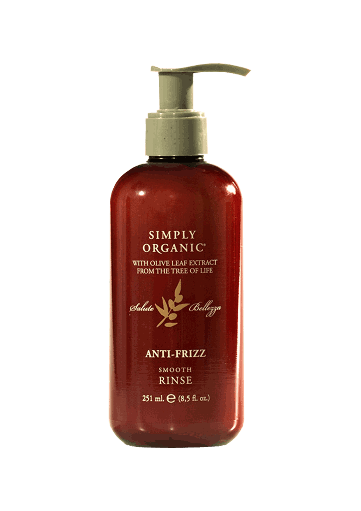 Simply Organic – Anti Frizz Smooth Rinse / Condizionatore ideale per combattere il crespo