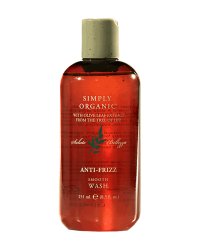 Simply Organic – Anti Frizz Smooth Wash / Shampoo per il trattamento dei capelli crespi lisciati chimicamente