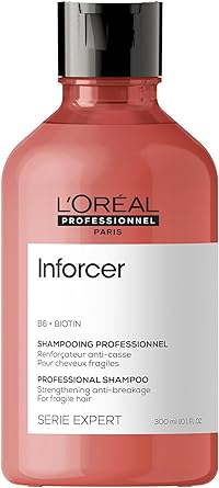 L’Oréal  | Shampoo professionale per capelli fragili Inforcer, Formula rinforzante anti-rottura, 300 ml